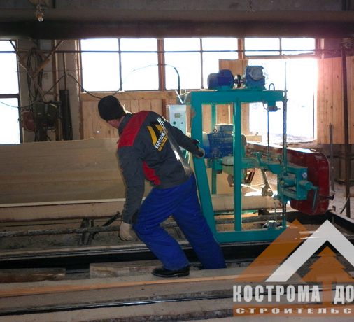 Производство сухого профилированного бруса.